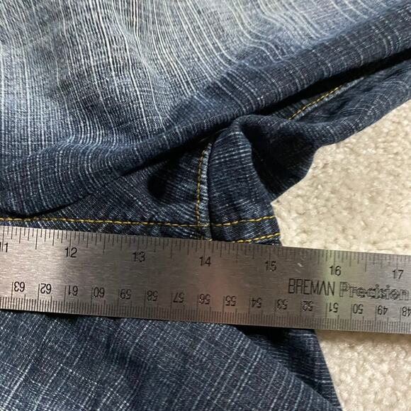 Y2K BKLYN Express Jean Shorts Mens 40* Jorts Denim Grunge Skater Baggy Faded - Picture 6 of 9